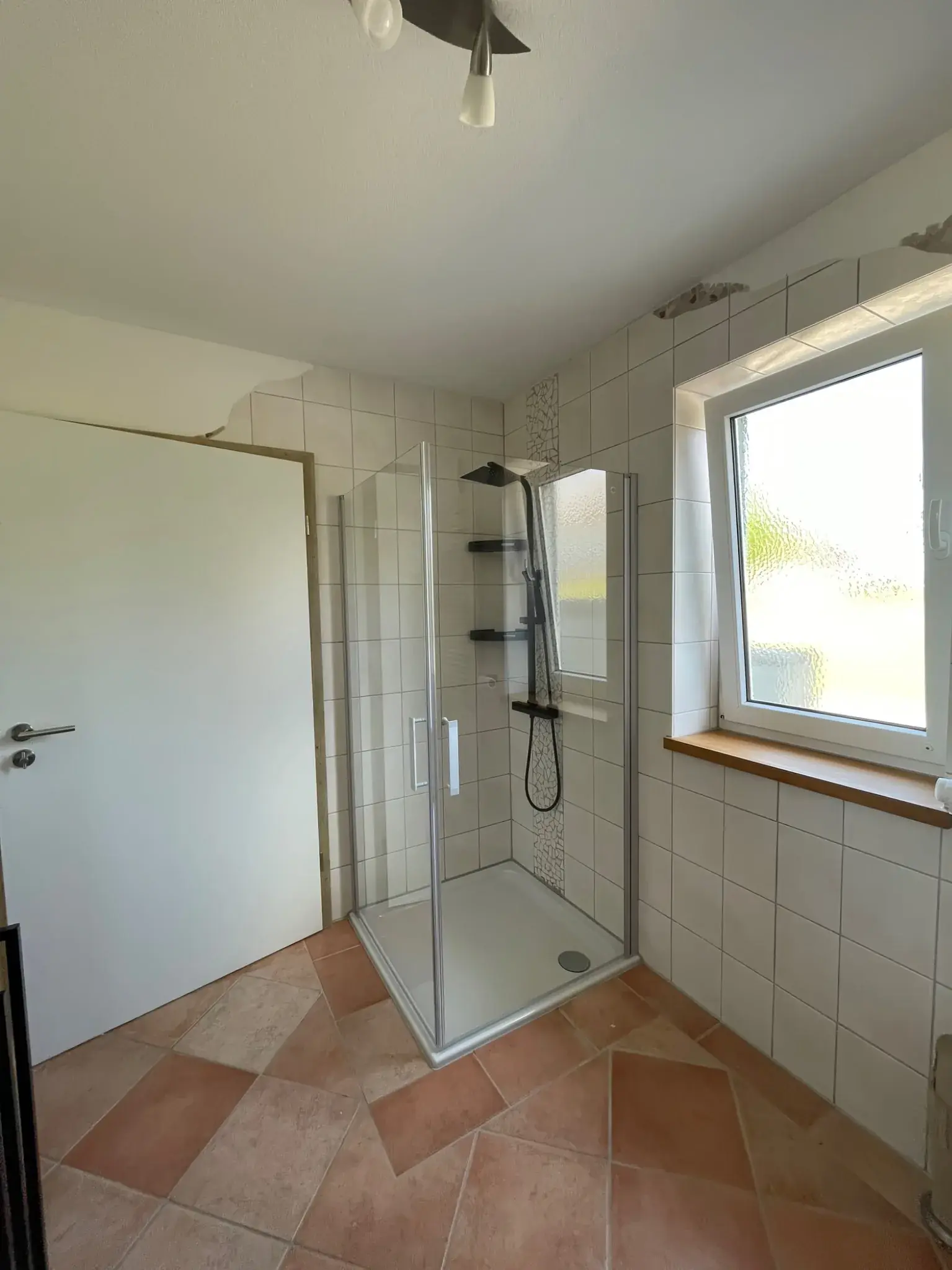 Duschkabine im Badezimmer der Ferienwohnung Klärle in Leutkirch im Allgäu